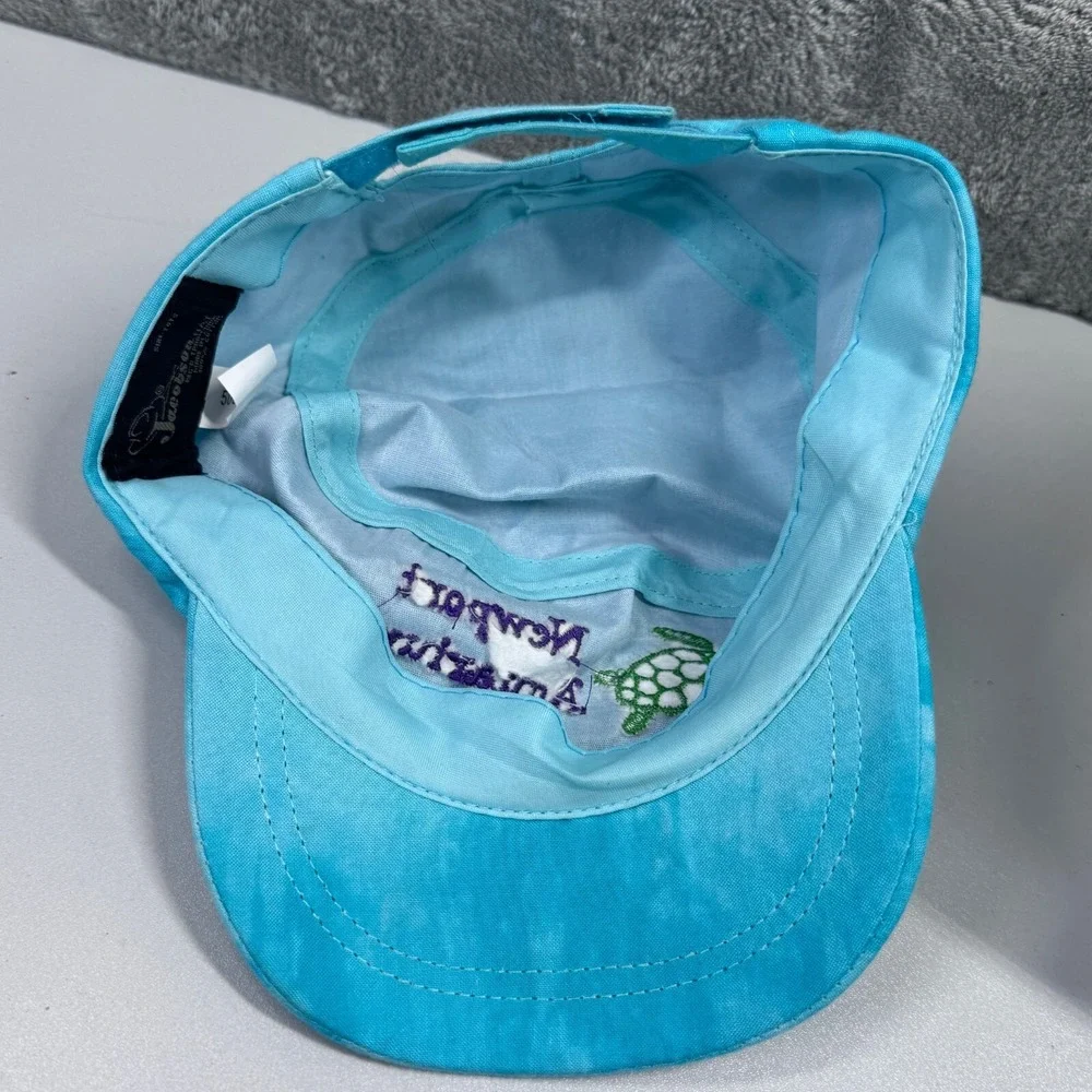 Jacobson Hat Newport Aquarium Blue Tie Dye Sea Turtle Kids Cap Adjustable Tots